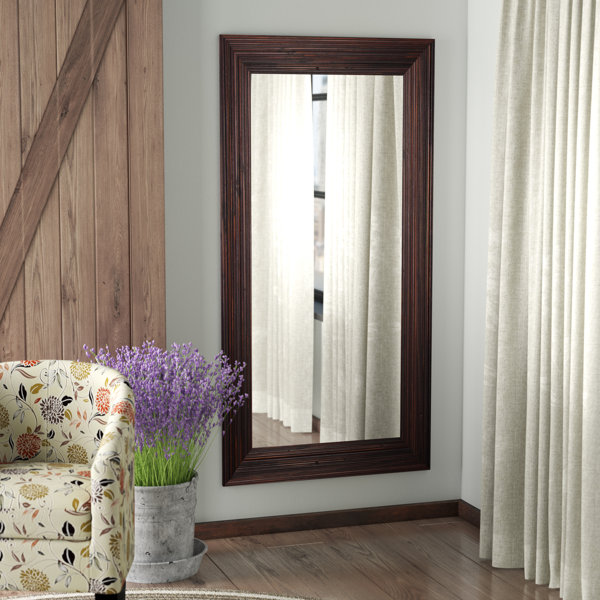 Gracie Oaks Rectangle Wood Wall Mirror & Reviews Wayfair